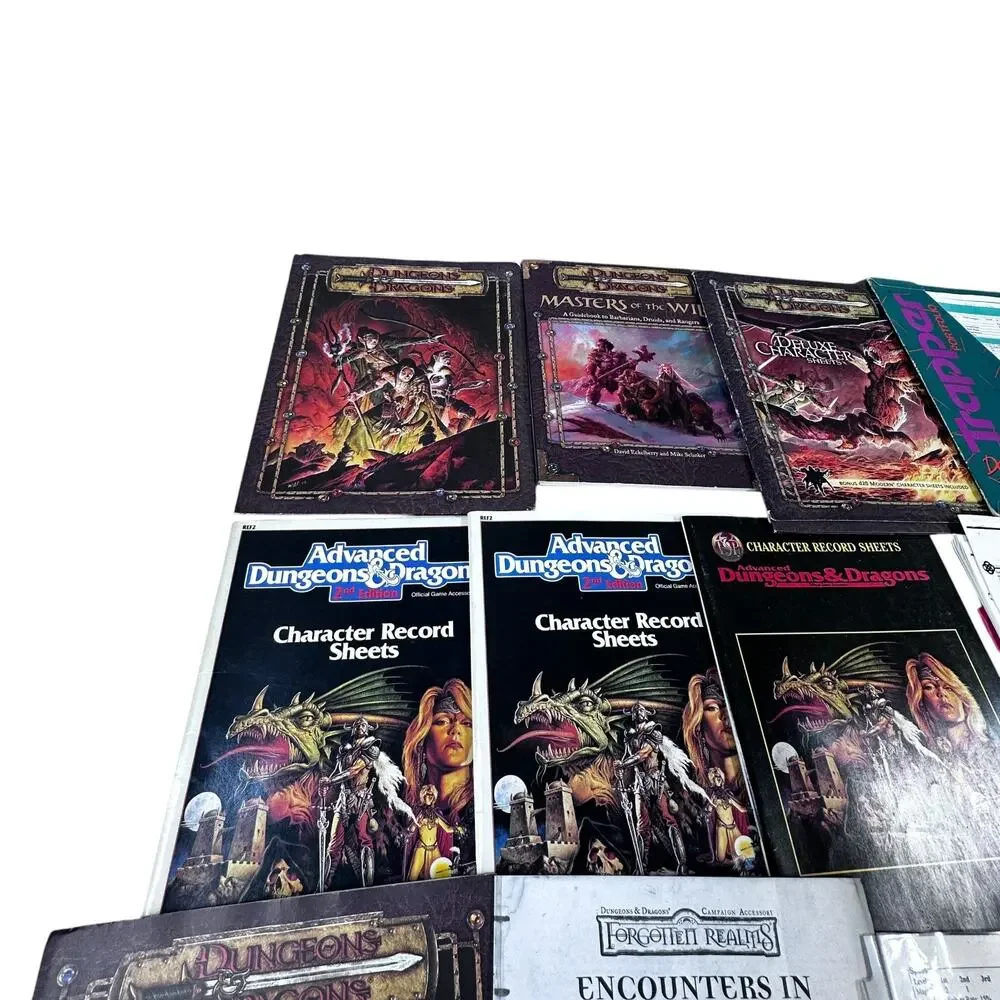 Large D&D Lot - Character Sheets / Guides / Record Sheets More